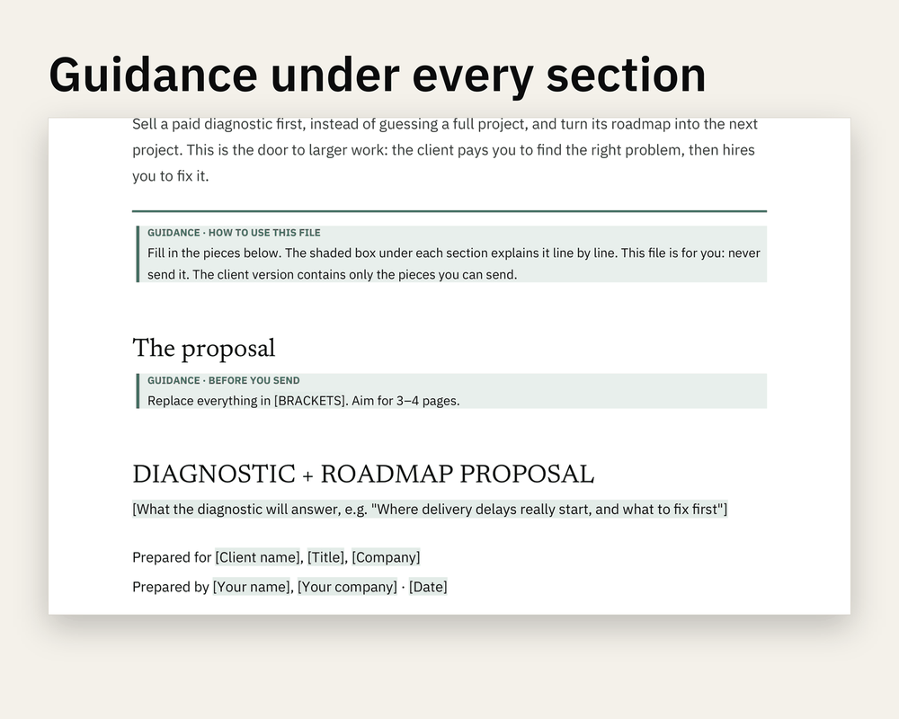 Preview 2 of Diagnostic + Roadmap Proposal