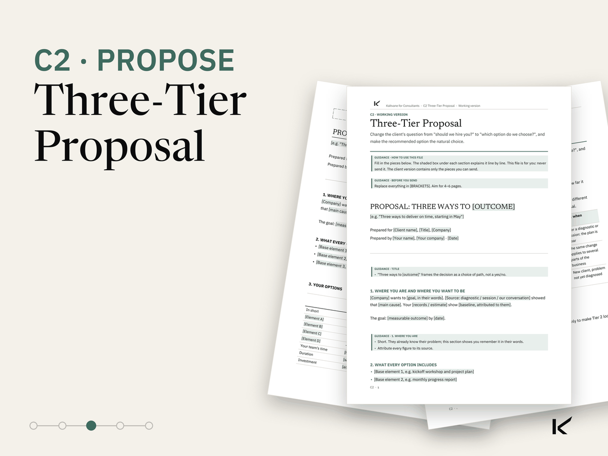 Cover of Three-Tier Proposal, C2