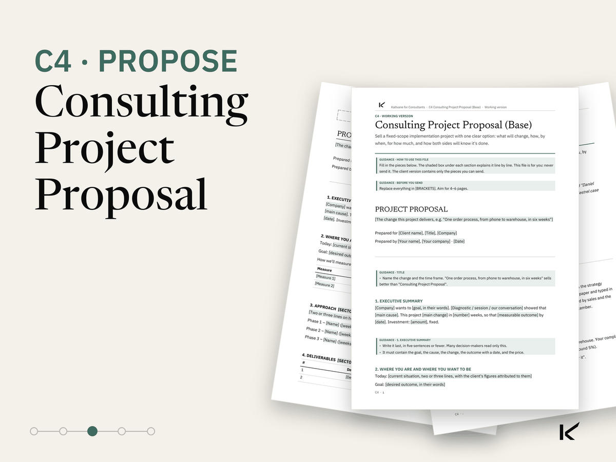 Cover of Consulting Project Proposal (Base)