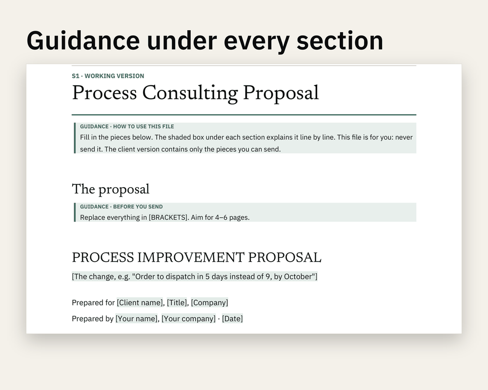 Preview 2 of Process Consulting Proposal